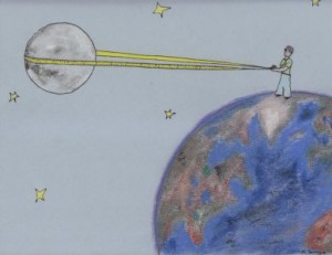 How to estimate the distance from the Earth to the Moon, if you're the Little Prince. How to estimate the distance from the Earth to the Moon, if you're the Little Prince.