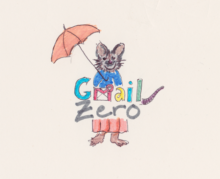 Squeak A mouse happy with Gmail Zero